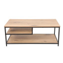 Coffee table DIMITRA 100x50xH40cm, rustic/black