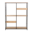 Shelf DIMITRA 100x30xH124cm, rustic/black Shelf DIMITRA 100x30xH124cm, rustic/black