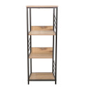 Shelf DIMITRA 40x40xH124cm, rustic/black