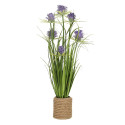 Kunstlill IN GARDEN H70cm, lilla krüsanteem, rohukõrred potis