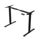Table leg with ERGO FIT 1 motor, black