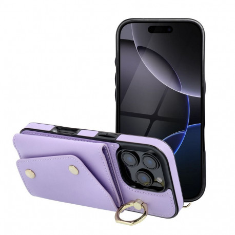 Case for iPhone 13 Wonder with wallet lilac