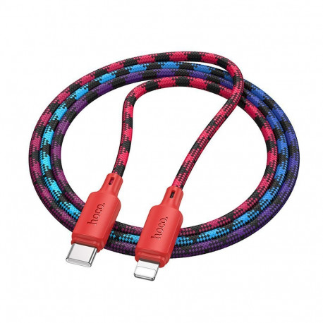 Cable USB C to Lightning Hoco PD 27W 1 m X116 gradient red