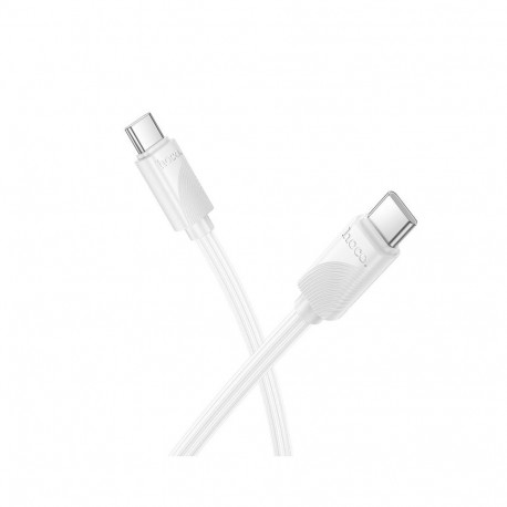 Cable USB C to USB C Hoco 3A 60W 1 m X114 white