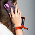 FORCELL F-DESIGN R10X40 wrist phone lanyard with adjustable length (max 20cm in the loop) red