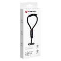 FORCELL F-DESIGN R10X40 wrist phone lanyard with adjustable length (max 20cm in the loop) black