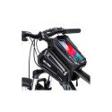WILDMAN traveling bag for bike frame with zipper 1,2L (4 "- 7") MS66 black