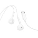 HOCO wire earphones Type C with microphone M95 white