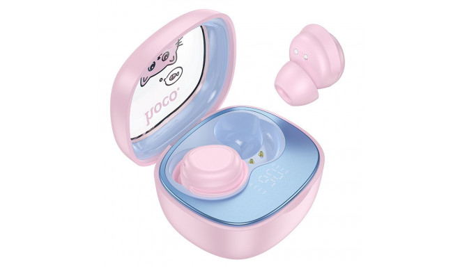Wireless earphones Hoco TWS for kids EW111 pink