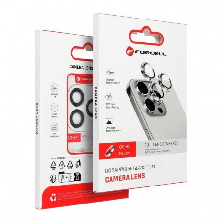 Camera glass to iPhone 14 Pro / 14 Pro Max Forcell Premium silver