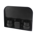 Triple cup holder black