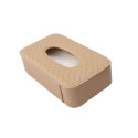 Tissue box with strap beige