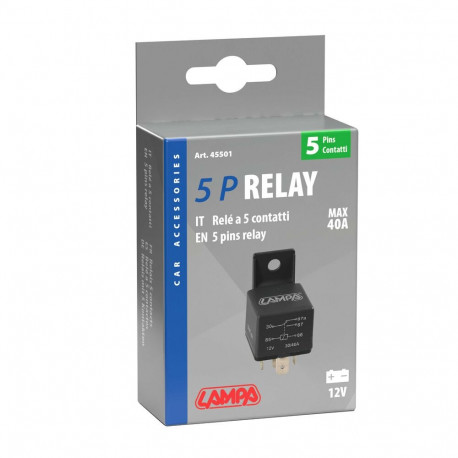 Relee 5 otsa, 12v, 30A