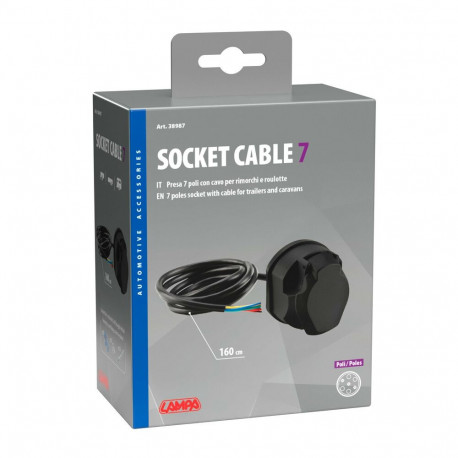 Kärupistikupesa juhtmega