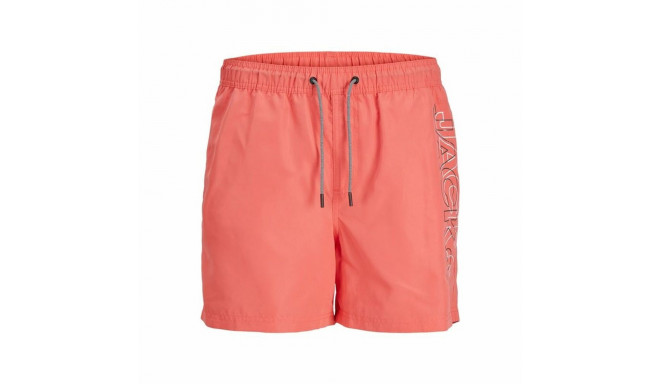 Ujumispüksid, meeste Jack & Jones Double Logo Korallpunane