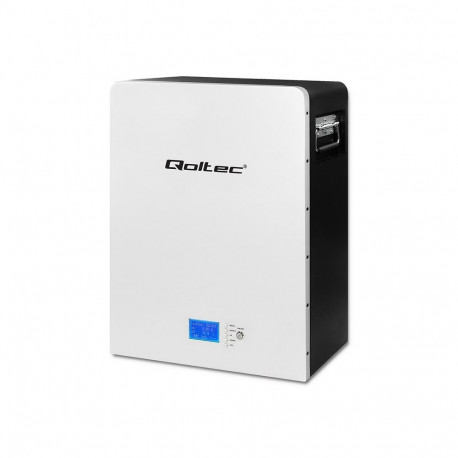 Qoltec Stable LiFePO4 Energy Storage | 5.12kWh | 51.2V | 100Ah | BMS | LCD