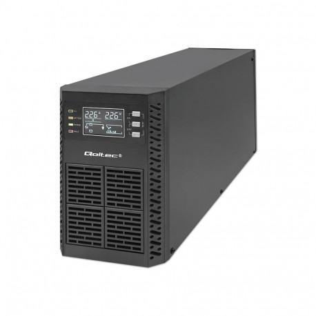 Qoltec 52281 katkestusteta toiteallikas (UPS) topeltmuundusega (online) 2 kVA 2000 W 3 AC pistikupes