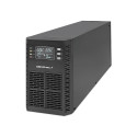 Qoltec katkematu toiteallikas (UPS) 2kVA 2000W võimsustegur 1.0 LCD EPO USB online