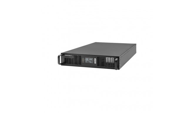 Qoltec katkematu toiteallikas RACK jaoks | 2.4kVA | 2400W | võimsustegur 1.0 | LCD | EPO | USB | onl