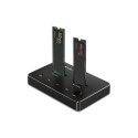 Qoltec M.2 SSD Docking Station | NVMe|  SATA | USB-C | DUAL 2 x 2TB