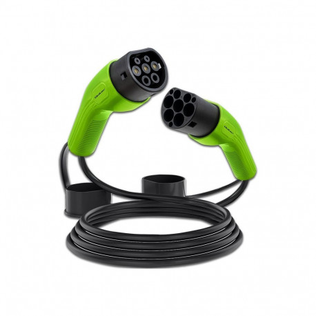 Qoltec 52473 elektrisõiduki laadimiskaabel must Type 2 5 m