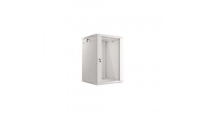Lanberg WF01-6618-10S rack cabinet 18U Wall mounted rack Grey
