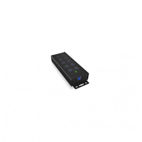 ICY BOX IB-HUB1703-QC3 USB 3.2 Gen 1 (3.1 Gen 1) Type-B 5000 Mbit/s Black