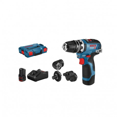 Bosch GSR 12V-35 FC 1750 p/min võtmeta 590 g must, sinine, punane