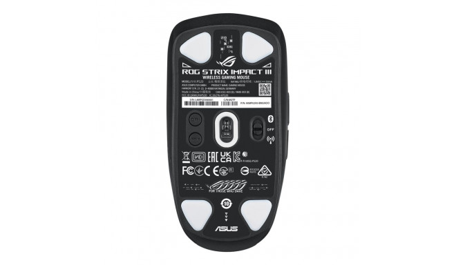ASUS ROG Strix Impact III Wireless mouse Gaming Ambidextrous RF Wireless + Bluetooth Optical 36000 D