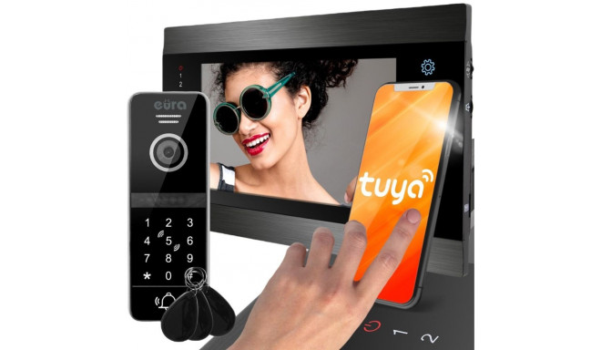 VIDEO INTERCOM EURA VDP-00C5 BLACK TUYA