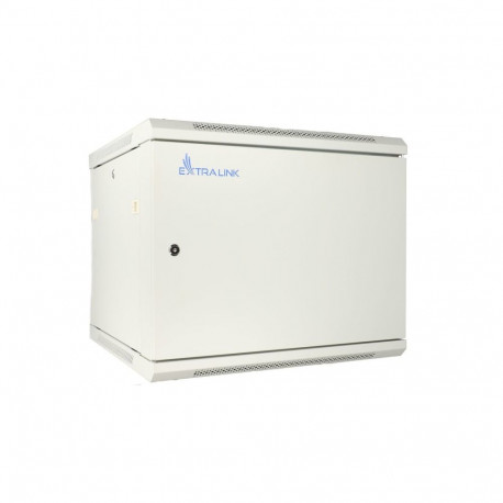 Extralink Rackmount cabinet 12U 600x450 ASP Gray wall mounted, metal door