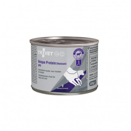 TROVET Unique Protein UPV hirveliha märgtoit koertele ja kassidele 200g
