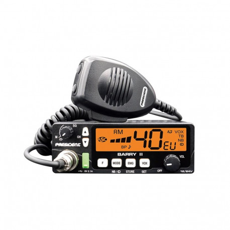 CB Radio PRESIDENT Barry II (4W, 12/24V, squelch -