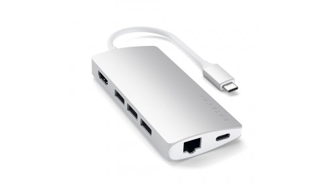 Satechi ST-TCMA2S sülearvuti dokk/portide replikator USB 3.2 Gen 1 (3.1 Gen 1) Type-C hõbedane