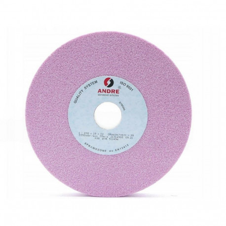 ANDRE FLAT GRINDING WHEEL 200mm x 25mm x 32mm CRA60K7VE01-35 PINK "TYPE 1"
