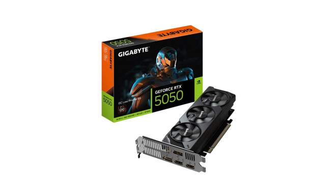 GIGABYTE GeForce RTX 5050 OC Low Profile 8G Graphics Card - 8GB GDDR6, 128bit, PCI-E 5.0, 2587MHz Co