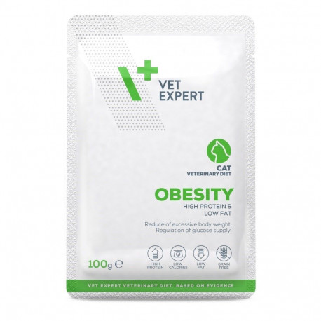 VETEXPERT Obesity kanaga märg kassitoit - 100g
