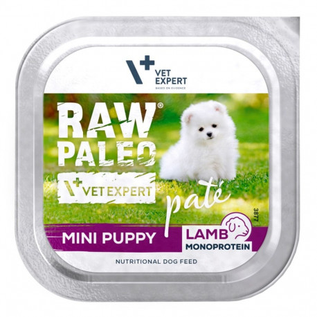 RAW PALEO Pâte Mini Puppy Lamb märg koeratoit 150g