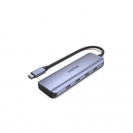 UNITEK USB-jaotur uHUB Q4 USB 3.2 Gen 1 (3.1 Gen 1) Type-C 5000 Mbit/s, hall