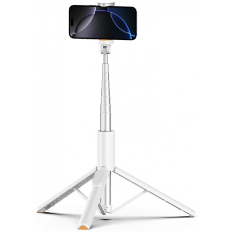 Tech-Protect selfie stick tripod L09S Bluetooth, white