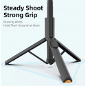 Tech-Protect Selfie Stick Tripod L09S, black