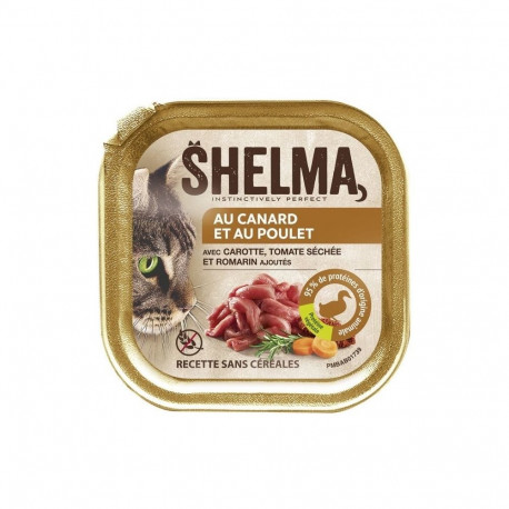 SHELMA pardi- ja kanapasteet märg kassitoit 100g