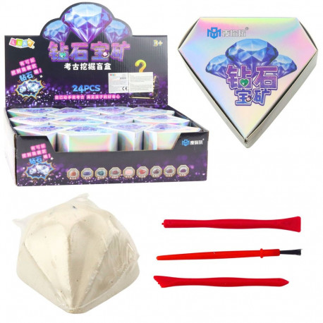 teemantide väljakaevamiste arheoloogiline komplekt kivid tööriistad