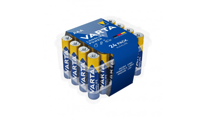 VARTA LR03 Longlife Power CVP24 leelispatarei 24 tk/karp