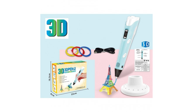 Zestaw 3d piĂłro, filament z kablem zasilajacym usb