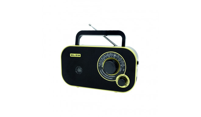 77-542# analoogne kaasaskantav am/fm raadio blow ra12 must-kuldne