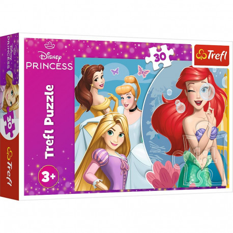 Puzzle - 30 - ilus päev printsessidel - Disney Princess - Trefl 18308