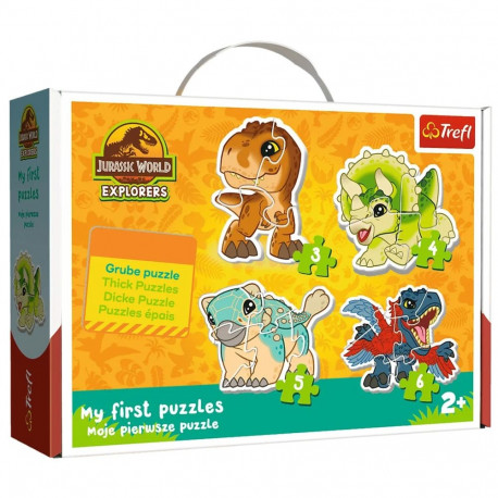 Trefl pusle Baby Classic (3, 4, 5, 6) 36138, armsad dinosaurused – Jurassic World