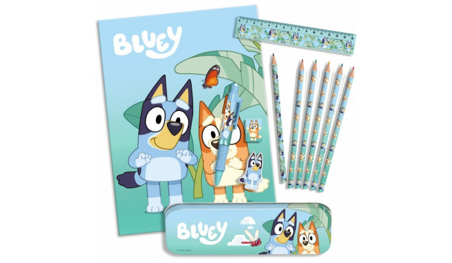 12-osaline bluey kirjutusvahendite komplekt
