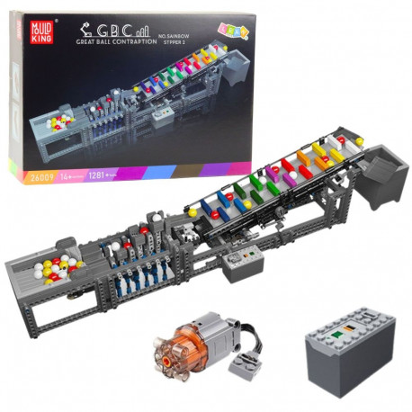 Konstruktsioonklotsid kuulirada elektrimootoriga 1281 tk